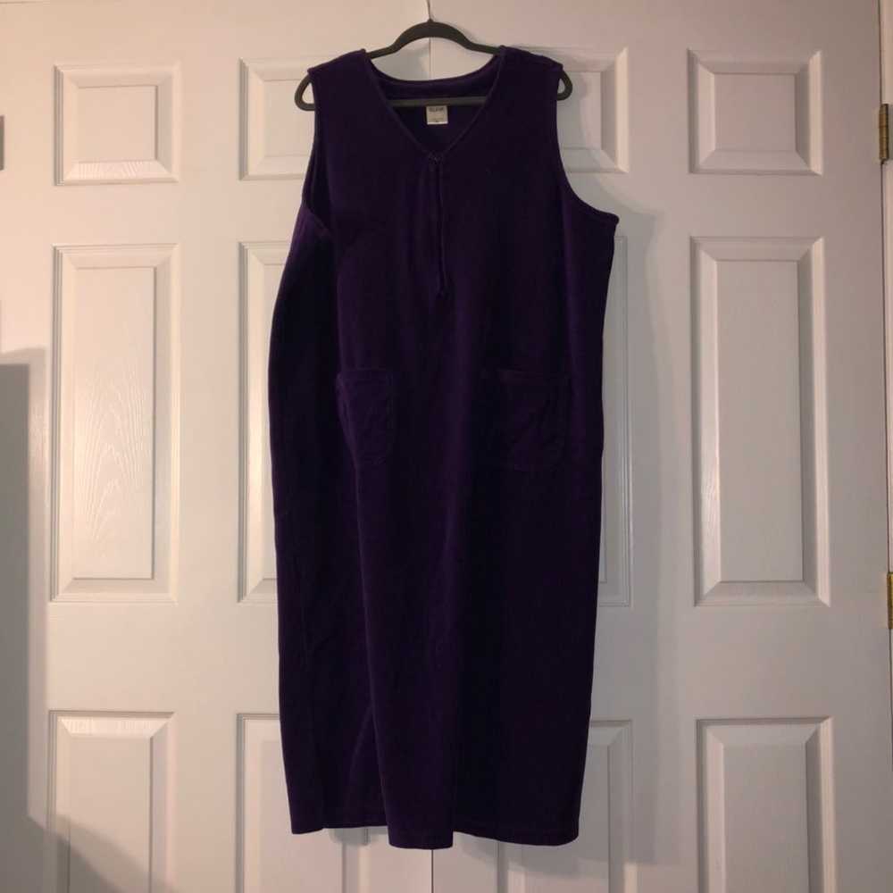 Blair women’s purple corduroy dress - image 1