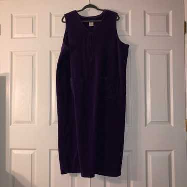 Blair women’s purple corduroy dress - image 1