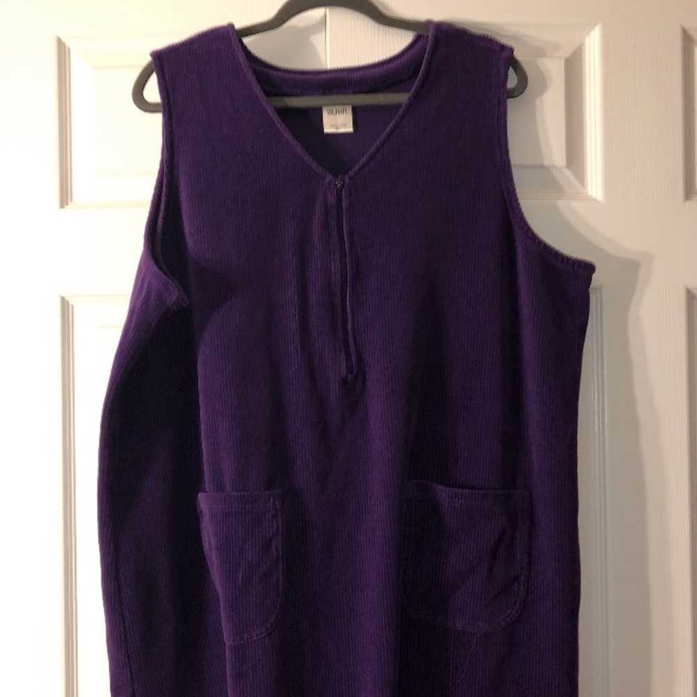 Blair women’s purple corduroy dress - image 2