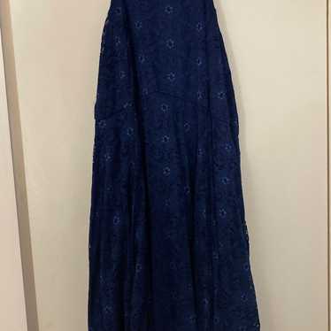 Plus Size Blue Lace Dress