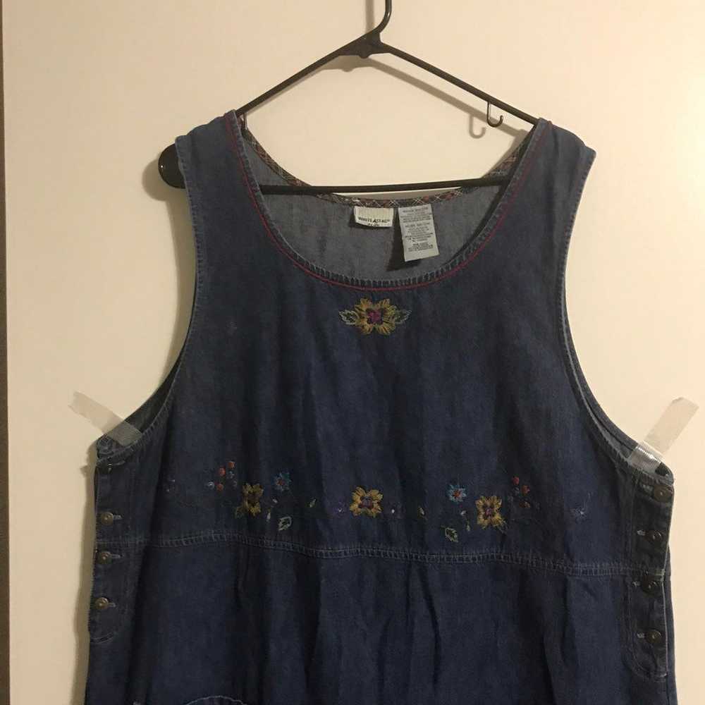 Beautiful Denim Dress Embroidered - image 3