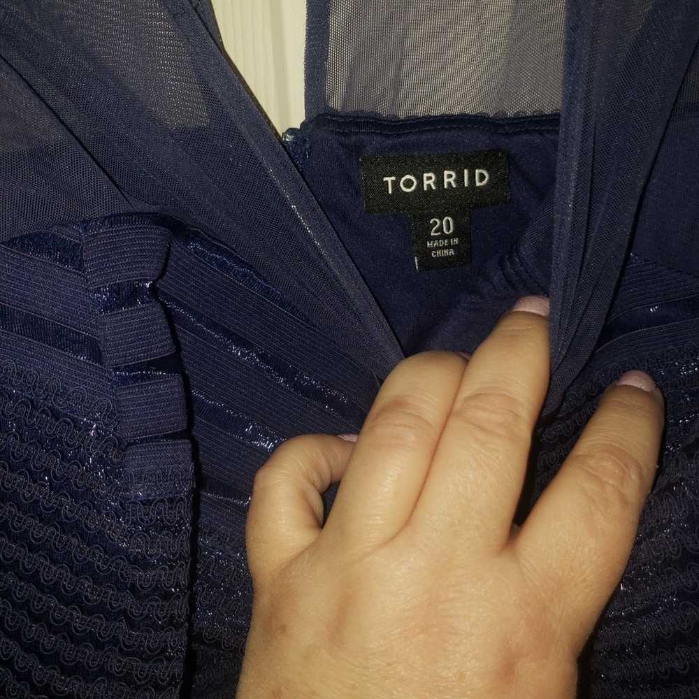 TORRID us size 20 navy cocktail dress - image 2