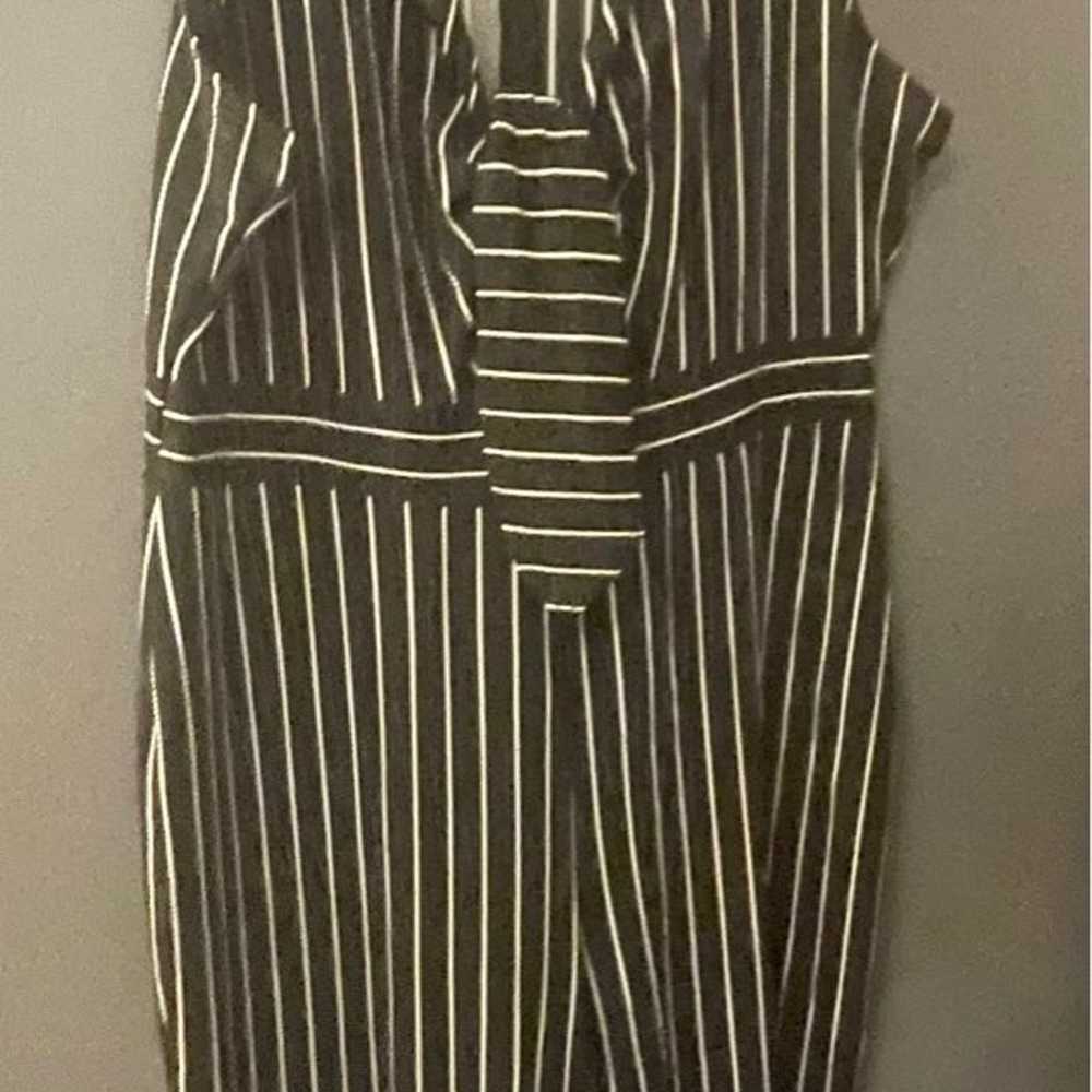 Black and White Striped Jumpsuit - image 2