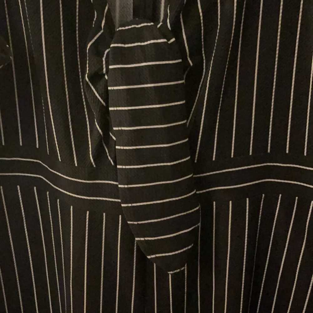 Black and White Striped Jumpsuit - image 4