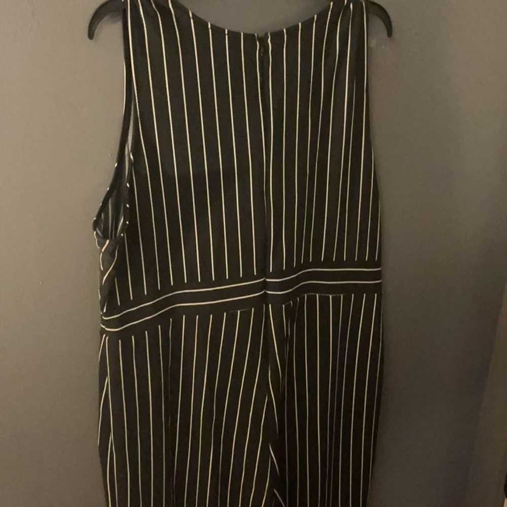Black and White Striped Jumpsuit - image 5