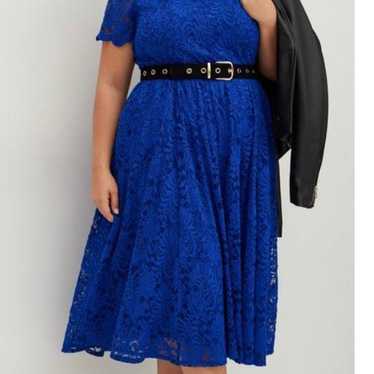 Torrid blue lace dress