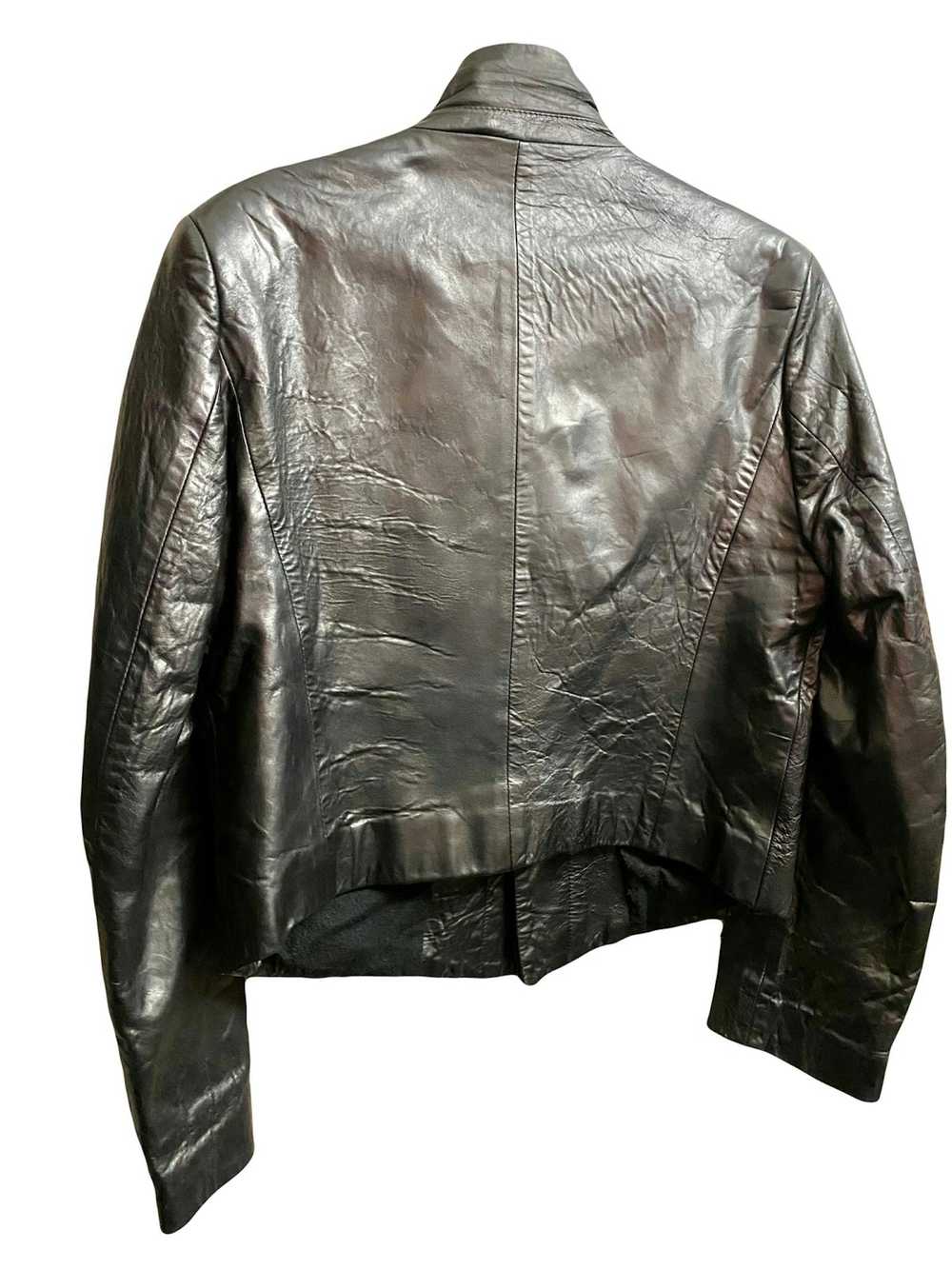 Ann Demeulemeester Runway cropped leather jacket … - image 10
