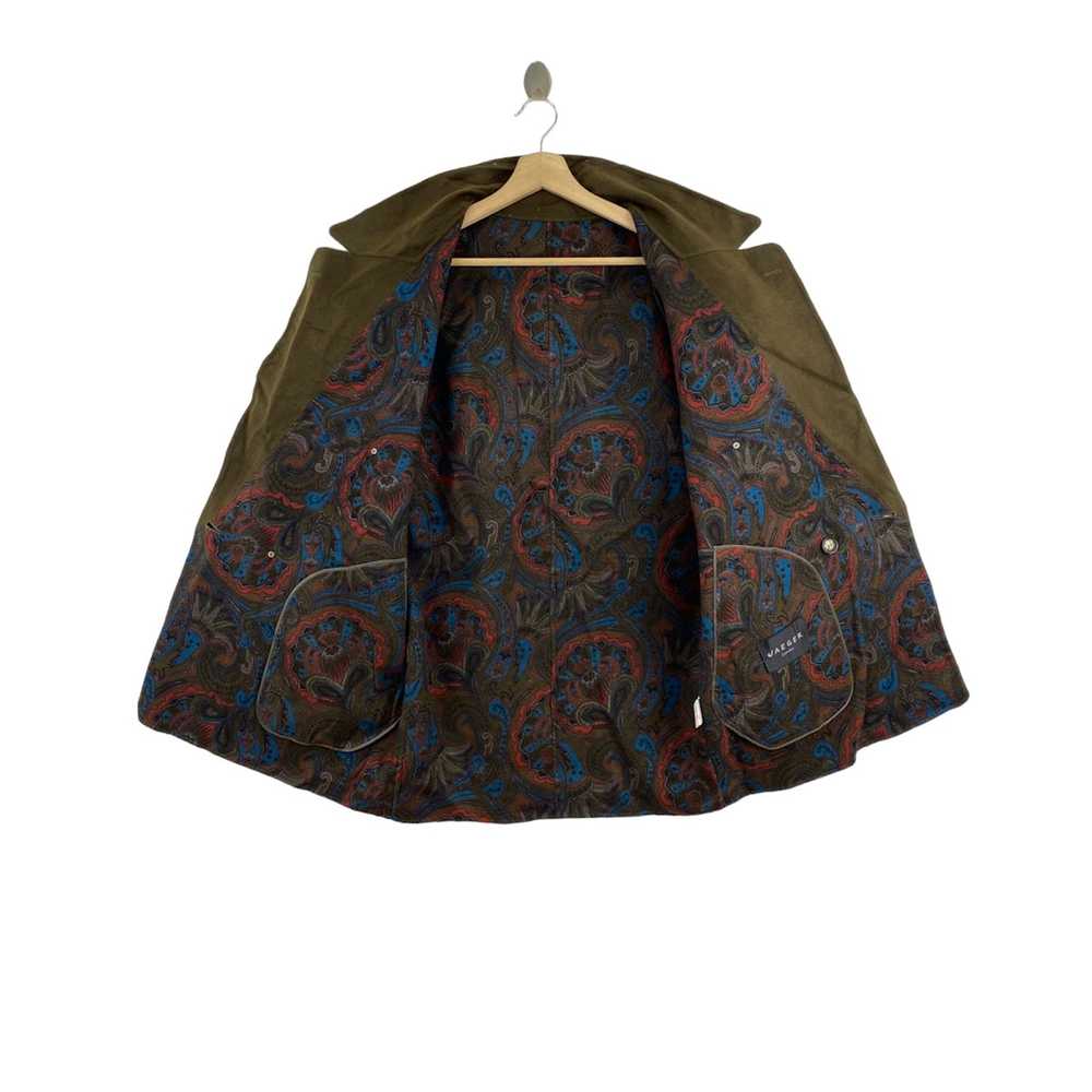 Vintage Vintage JEAGER LONDON Paisley Khaki Coat - image 3