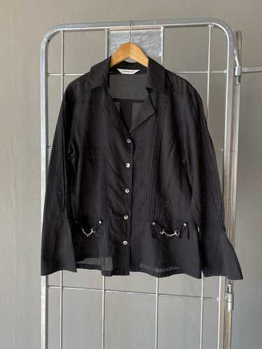 Kansai Yamamoto Kansai Yamamoto Bis black blouse - image 1