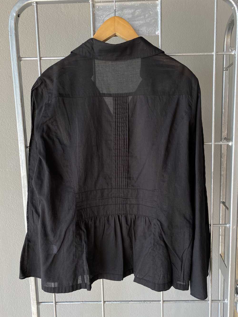 Kansai Yamamoto Kansai Yamamoto Bis black blouse - image 6