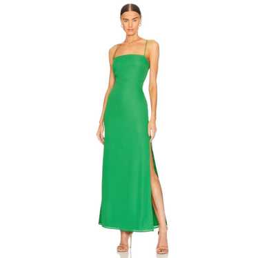 superdown Ryleigh Strapless Maxi Dress in Green