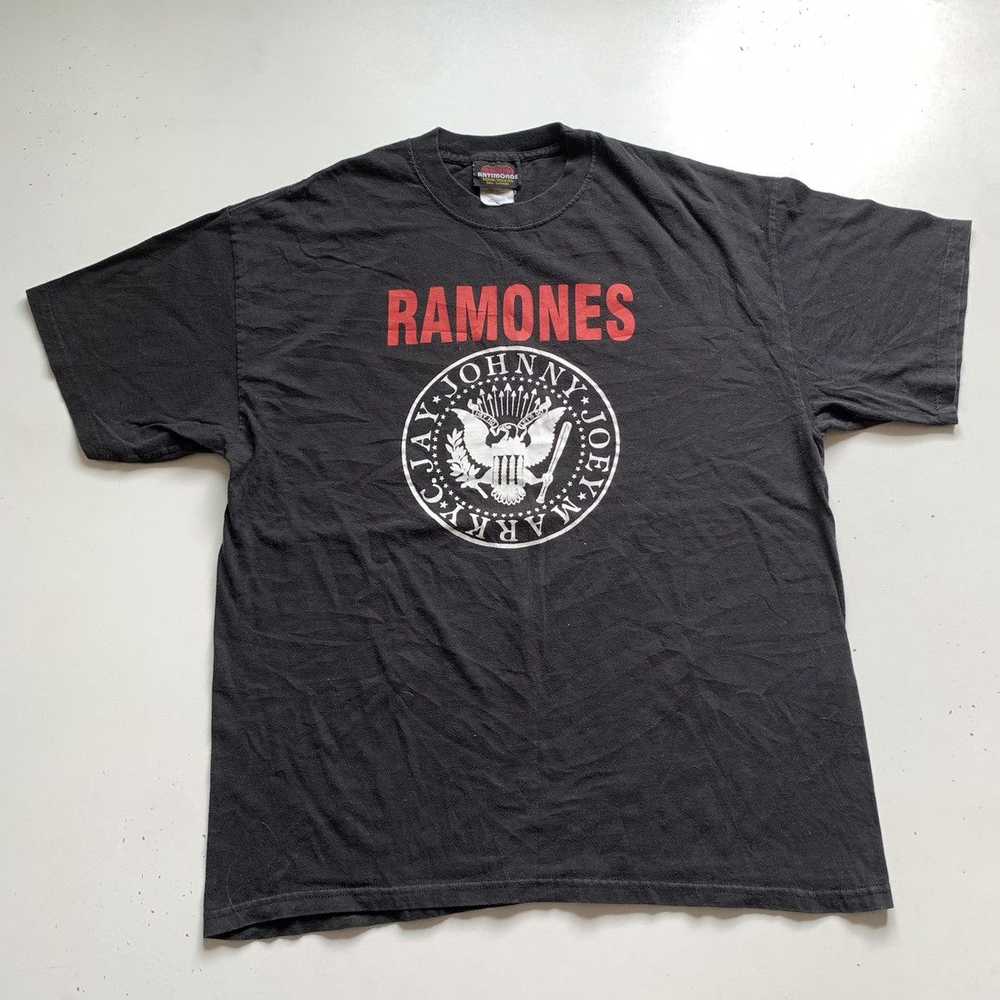 Band Tees × Vintage Vintage 90s The Ramones band … - image 1