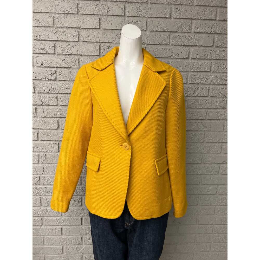 Other Talbots Yellow Textured Wool Blend Jacket S… - image 1