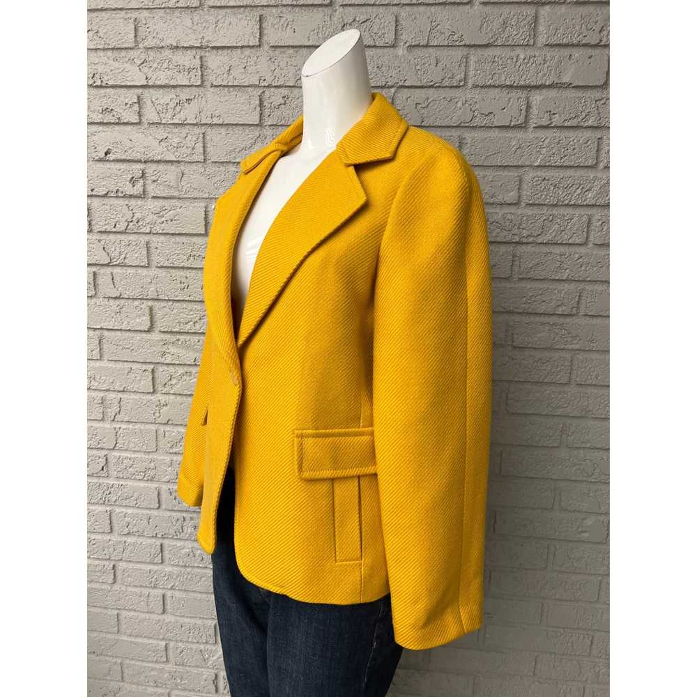 Other Talbots Yellow Textured Wool Blend Jacket S… - image 4