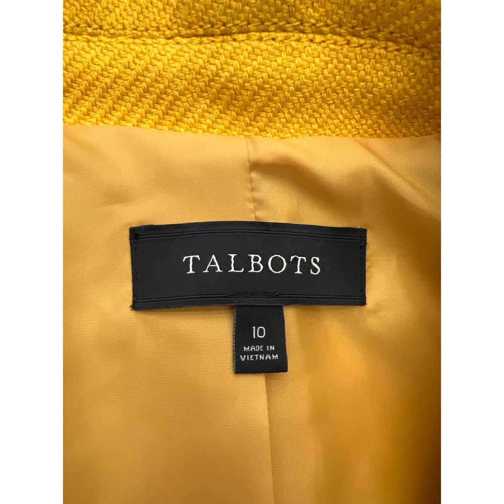 Other Talbots Yellow Textured Wool Blend Jacket S… - image 7