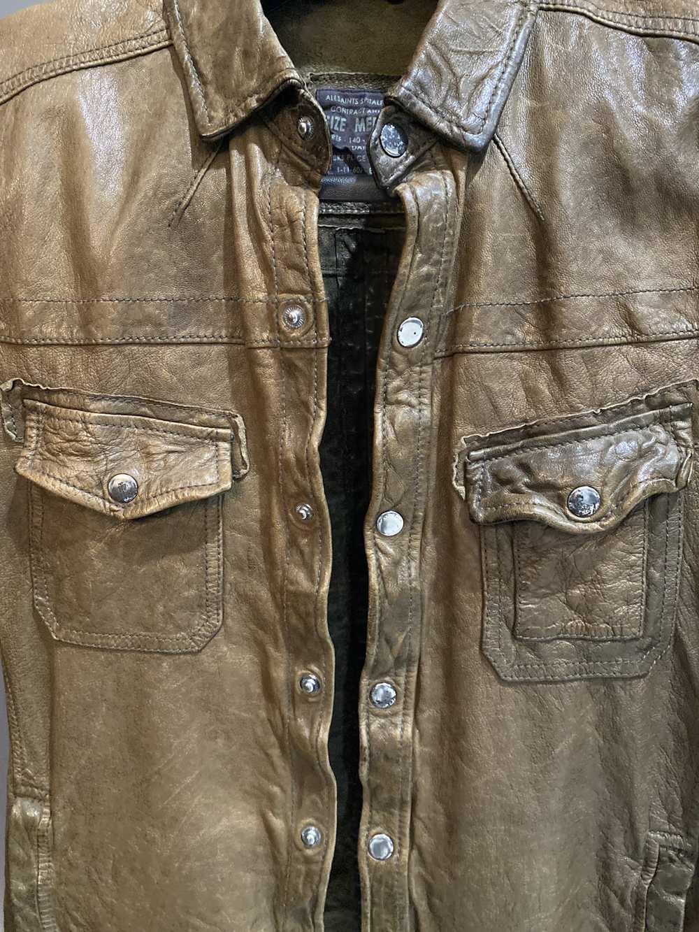 Allsaints Leather shirt, jacket - image 2