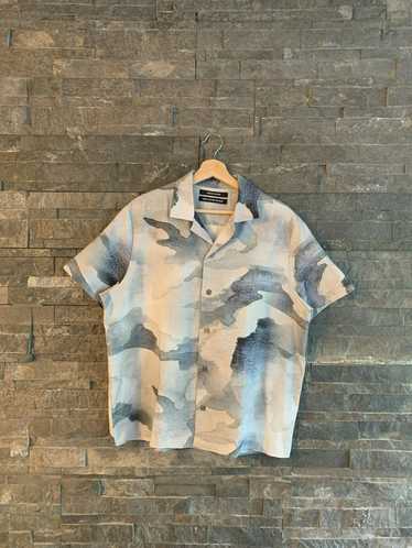 Reese Cooper Green Watercolor Camouflage Shirt