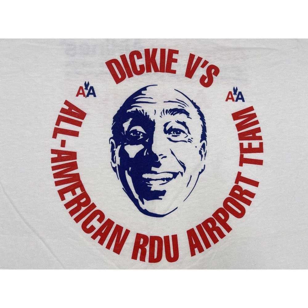 Hanes VTG 90s Dickie V's American Airlines NCAA S… - image 2