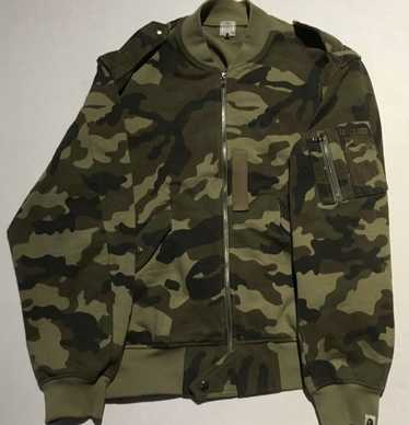 Bape Bape camo MA-1 varsity bomber jacket heavy c… - image 1