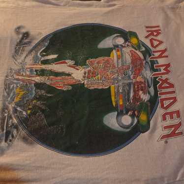 Iron Maiden Vintage Rare 1987 Iron Maiden world t… - image 1