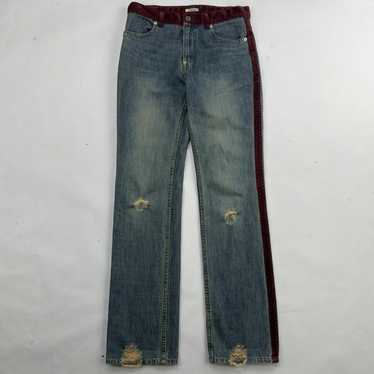 Undercover Undercover Striped Velvet Jeans - image 1