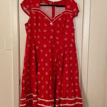 Red Nautical Voodoo Vixen dress