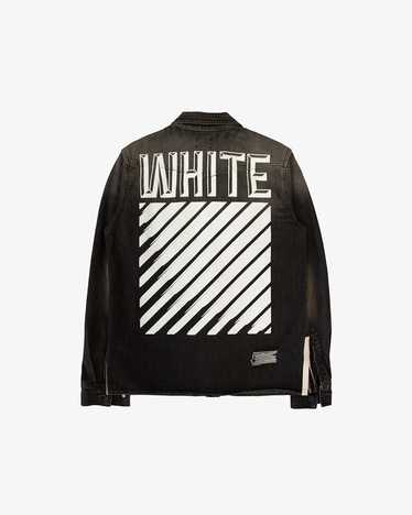 CROPPED DENIM JACKET in black | Off-White™ Official US