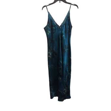 Other California Dynasty Blue Floral Long Slip Ni… - image 1