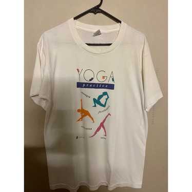 Fruit Of The Loom Yoga journal fitness vintage t … - image 1