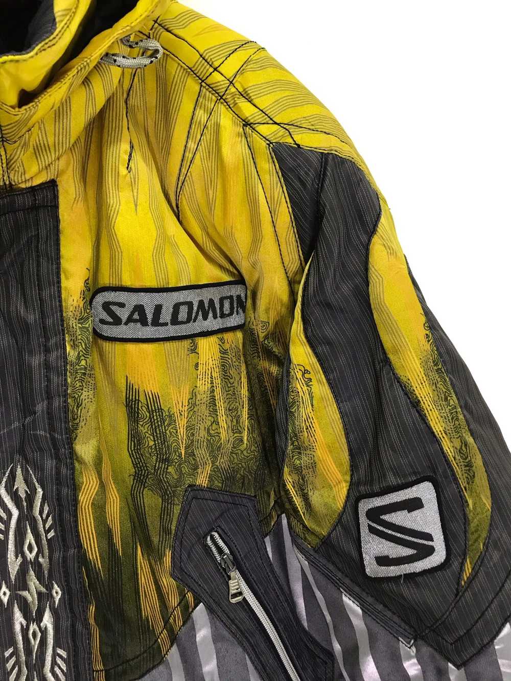Salomon Vtg 90s Salomon Padding Jacket Multi Colo… - image 3