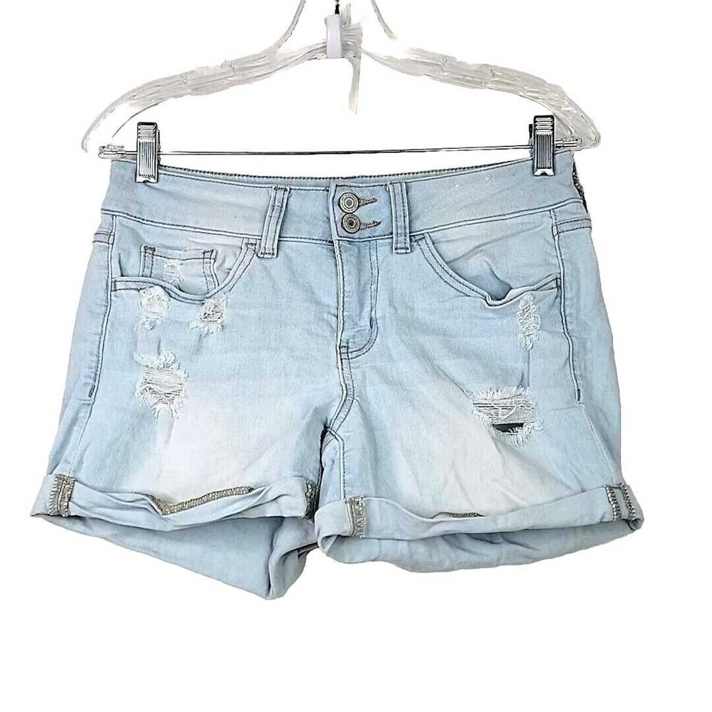 Designer SO Favorite Midi Denim Shorts Size 9 Lig… - image 1