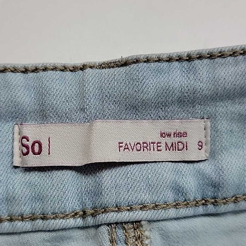 Designer SO Favorite Midi Denim Shorts Size 9 Lig… - image 4