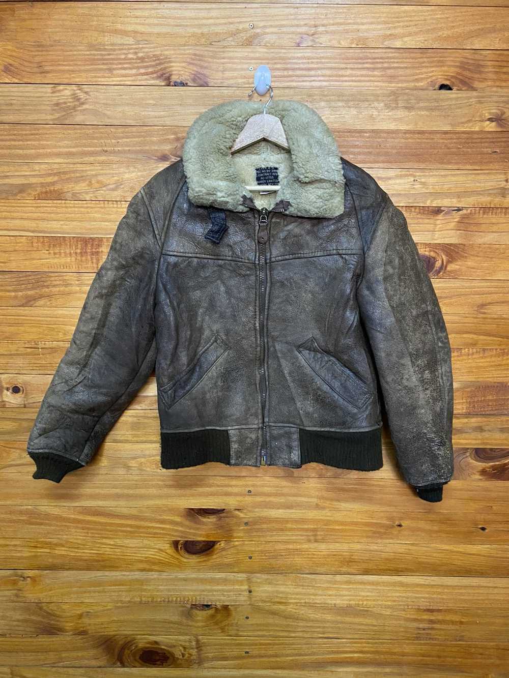 Avirex Vintage Avirex USN Type B6 Leather Jacket - image 1
