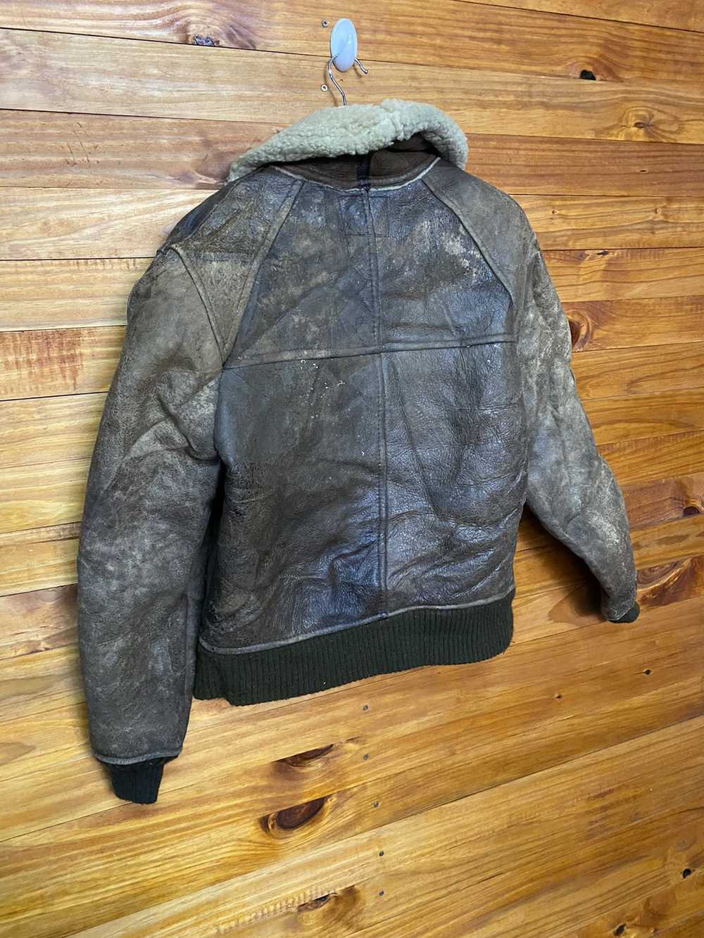 Avirex Vintage Avirex USN Type B6 Leather Jacket - image 7