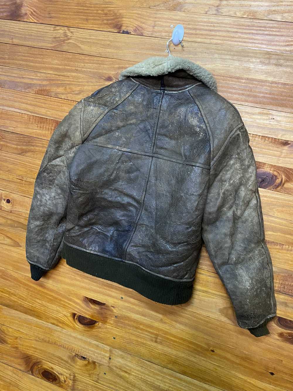 Avirex Vintage Avirex USN Type B6 Leather Jacket - image 8