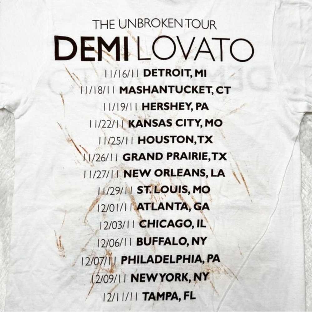 NWOT Tultex Demi Lovato The Unbroken Tour 2011 Gr… - image 4