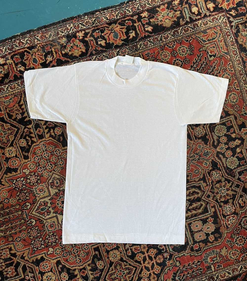 Blank × Vintage Deadstock 70s Blank White Tee Sup… - image 1