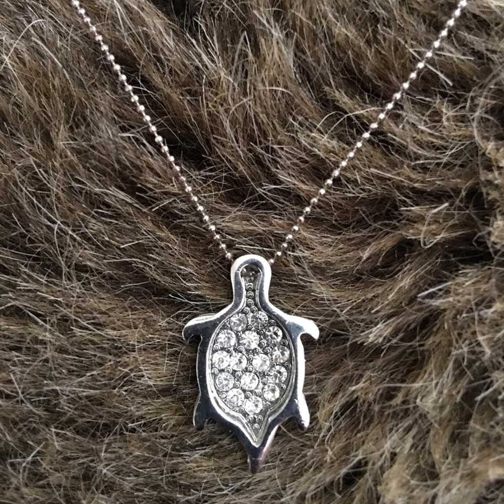 Jewelry Cool Jewels silver rhinestone turtle neck… - image 6