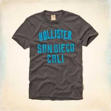 Hollister Co. Guys Dark Grey Logo Tee