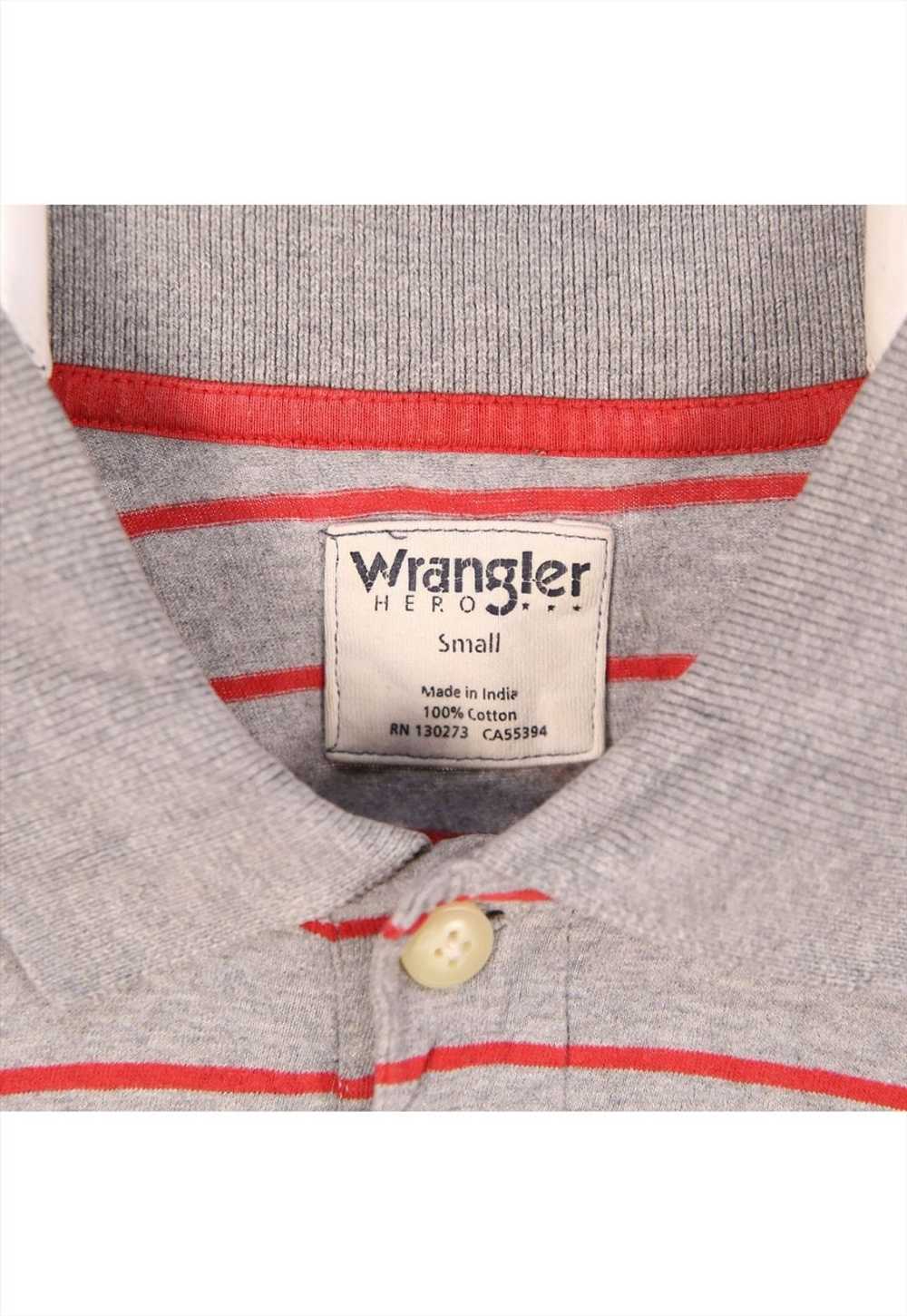 Vintage 90's Wrangler Polo Shirt Striped Short Sl… - image 4