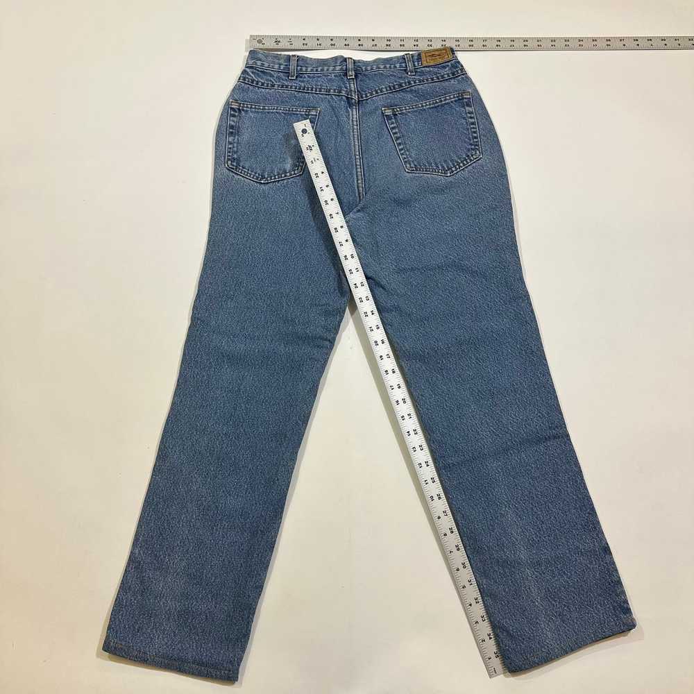 L.L. Bean Vintage 90s LL Bean flannel lined jeans… - image 2