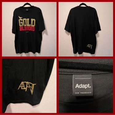 Gold Blooded 49ers White Short Sleeve Crop Top / Cropped Jersey