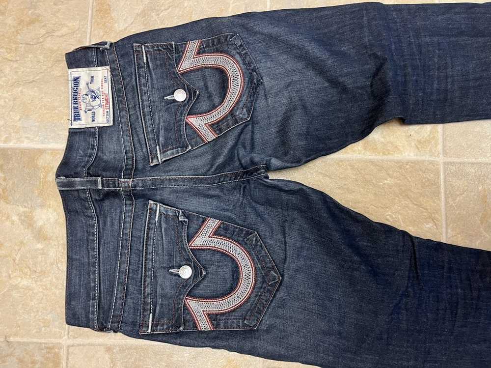 True Religion Rare True Religion Jeans W/ Embroid… - image 4