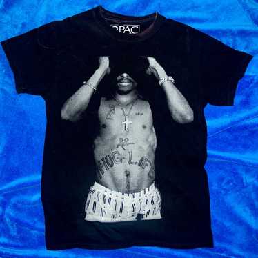 Vintage Bleach Washed Tupac Shirt - image 1