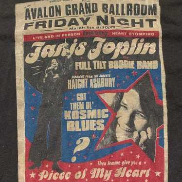 LUCKY BRAND Women's Janis Joplin Retro Graphic Tee NWT 