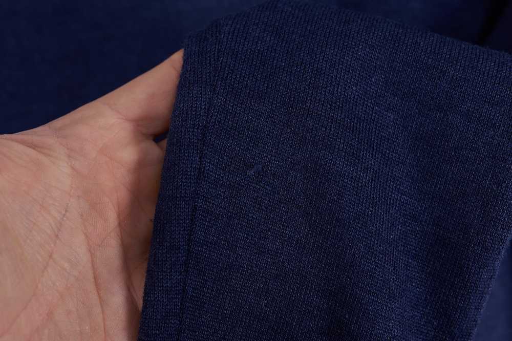 Prada Prada Womens Blue Wool V Neck Cardigan Size… - image 11