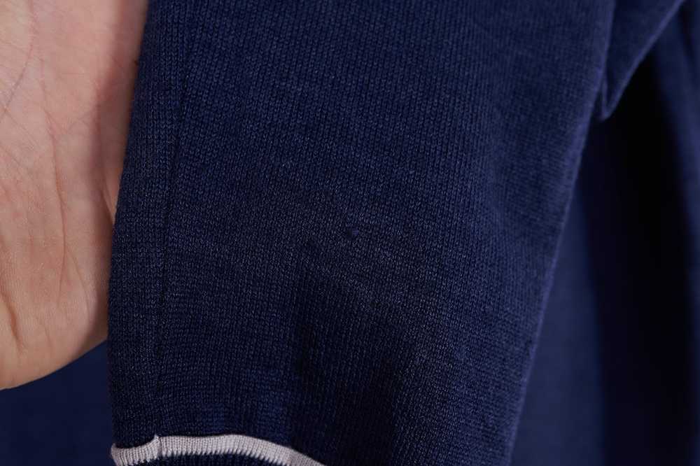 Prada Prada Womens Blue Wool V Neck Cardigan Size… - image 12
