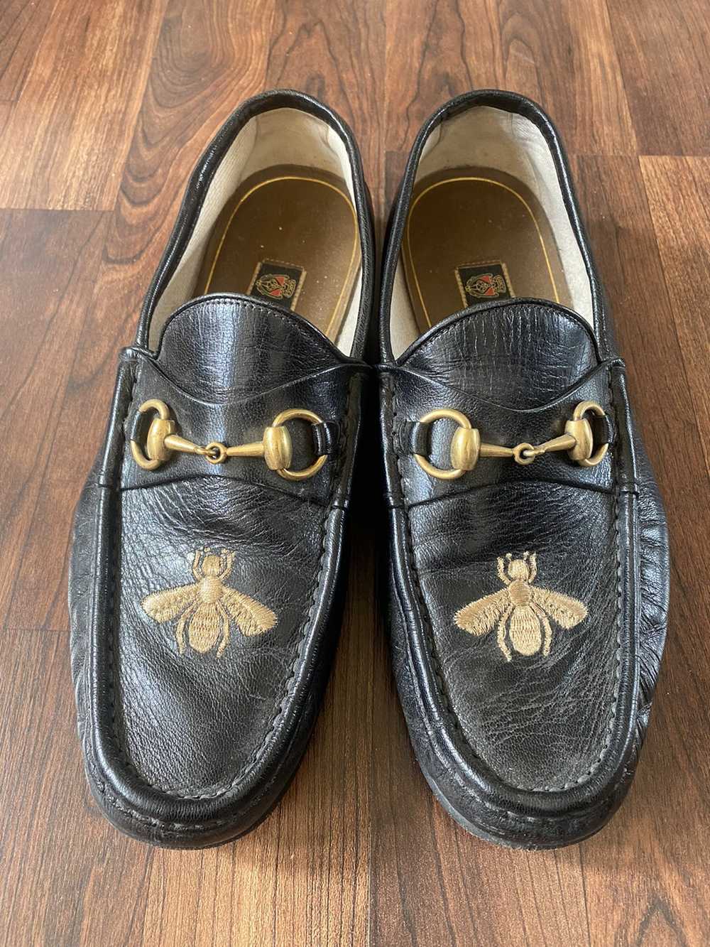 Gucci Gucci black leather loafers - image 2