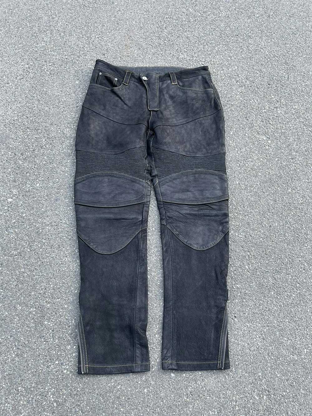 Biker Jeans × Genuine Leather × Vintage Vintage C… - image 2
