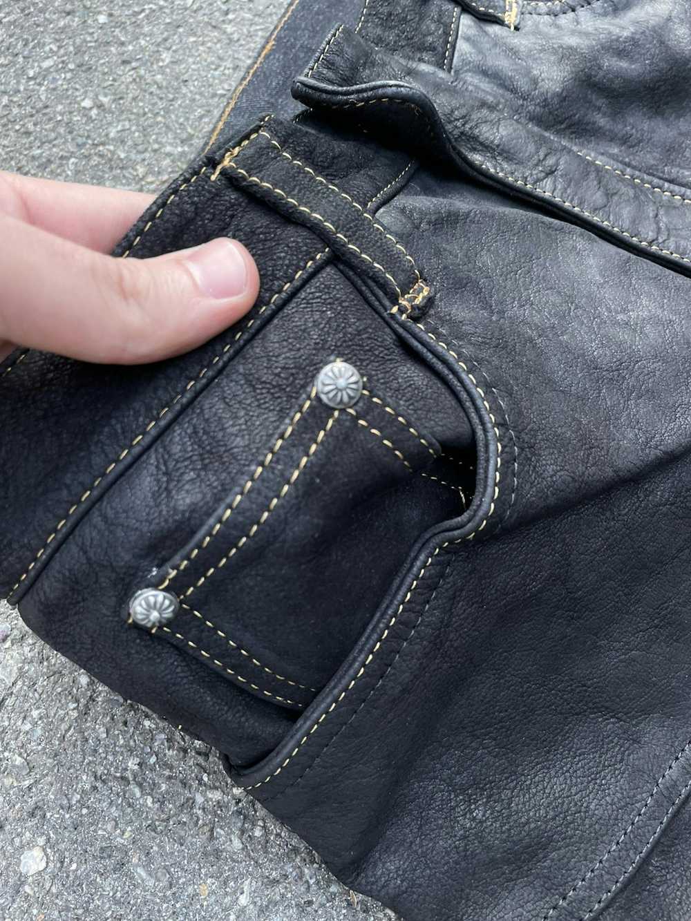 Biker Jeans × Genuine Leather × Vintage Vintage C… - image 5